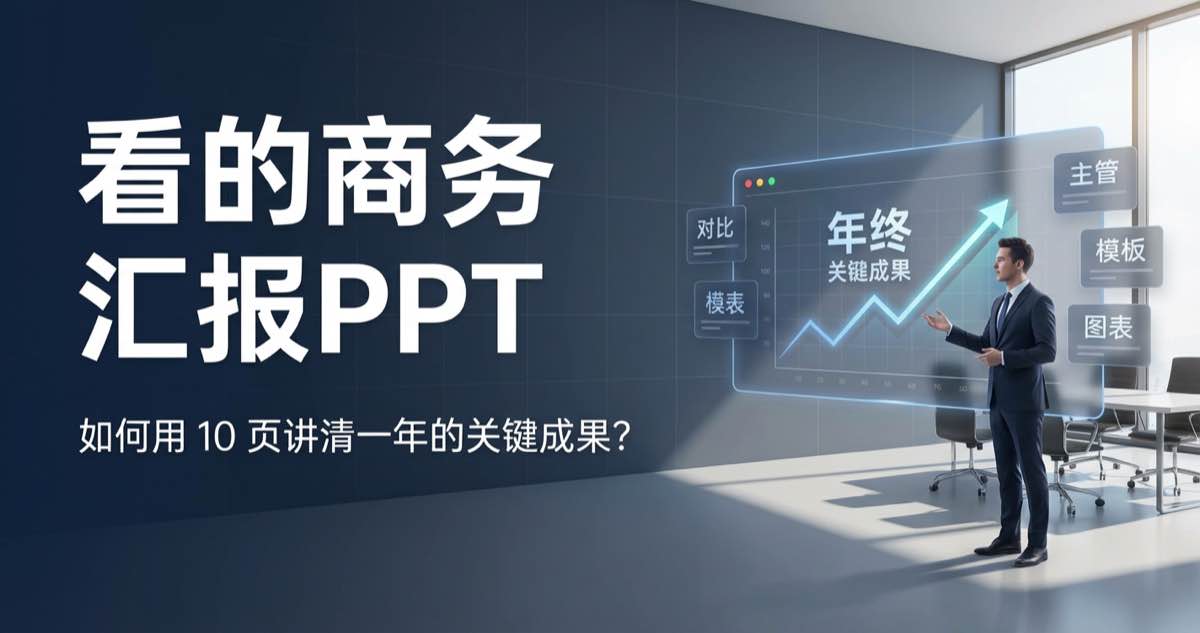 给老板看的商务汇报PPT：如何用 10 页讲清一年的关键成果？