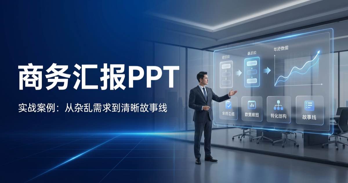 商务汇报PPT实战案例:从杂乱需求到清晰故事线 商务汇报PPT实战案例:从杂乱需求到清晰故事线