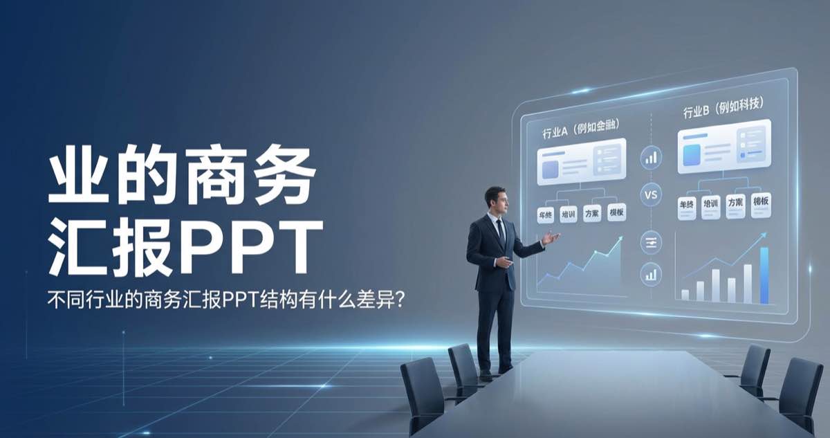 不同行业的商务汇报PPT结构有什么差异？