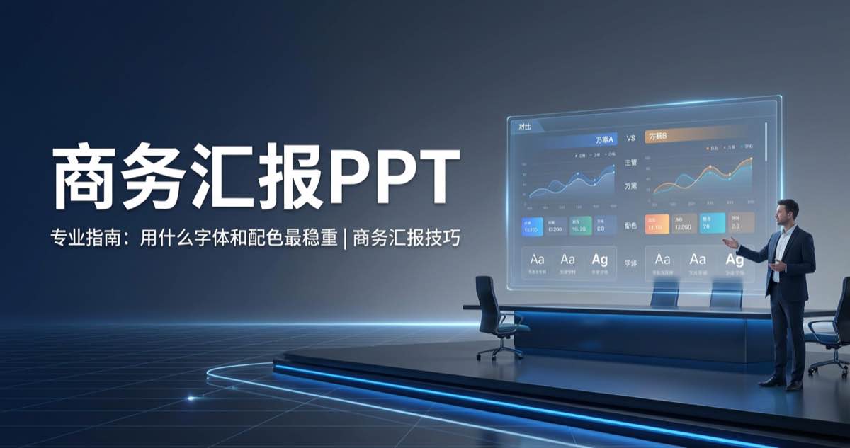 商务汇报PPT用什么字体和配色最稳重：专业指南｜商务汇报技巧