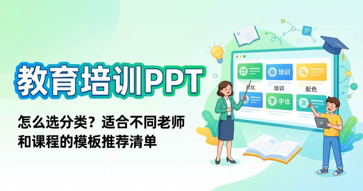 教育培训PPT怎么选分类？适合不同老师和课程的模板推荐清单