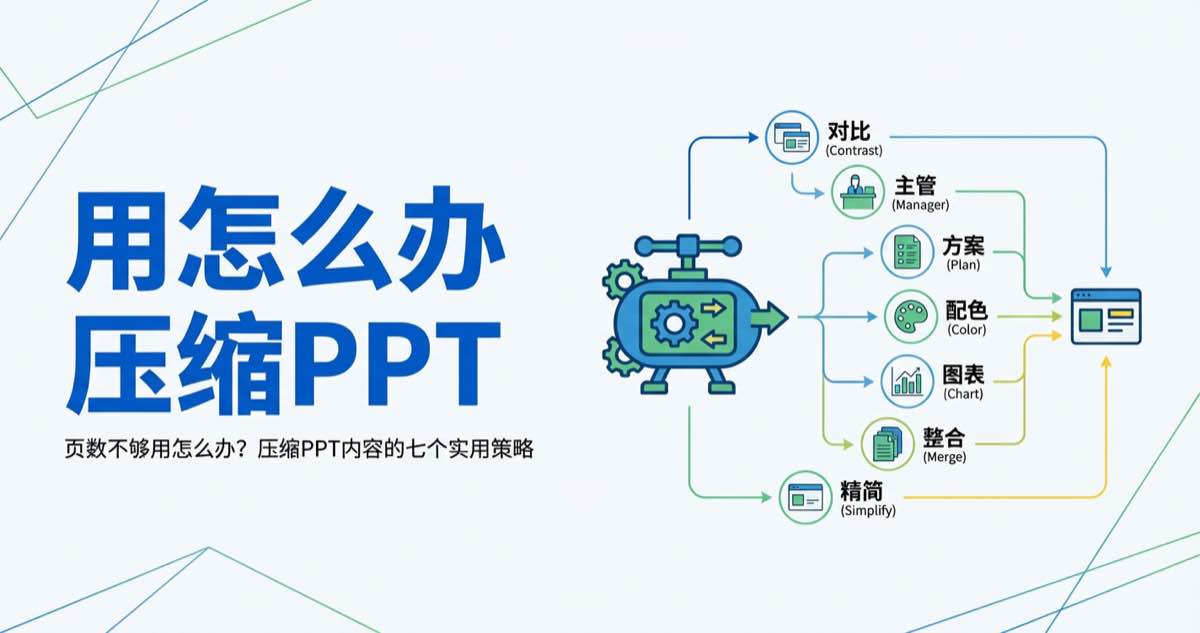 页数不够用怎么办？压缩PPT内容的七个实用策略