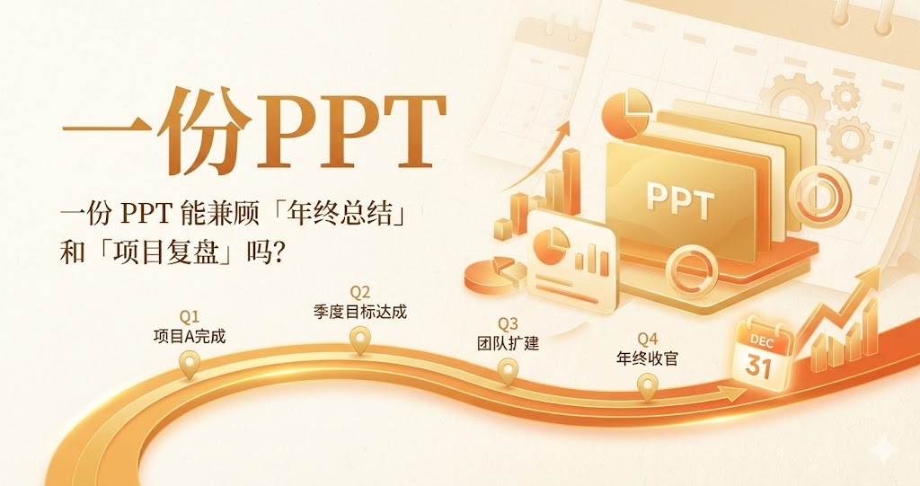 一份 PPT 能兼顾「年终总结」和「项目复盘」吗？