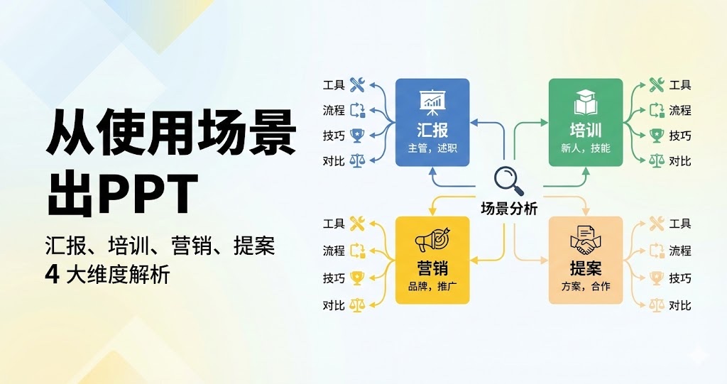 从使用场景出发选 PPT：汇报、培训、营销、提案 4 大维度解析