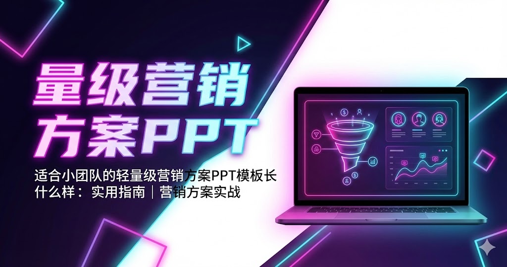 适合小团队的轻量级营销方案PPT模板长什么样：实用指南｜营销方案实战