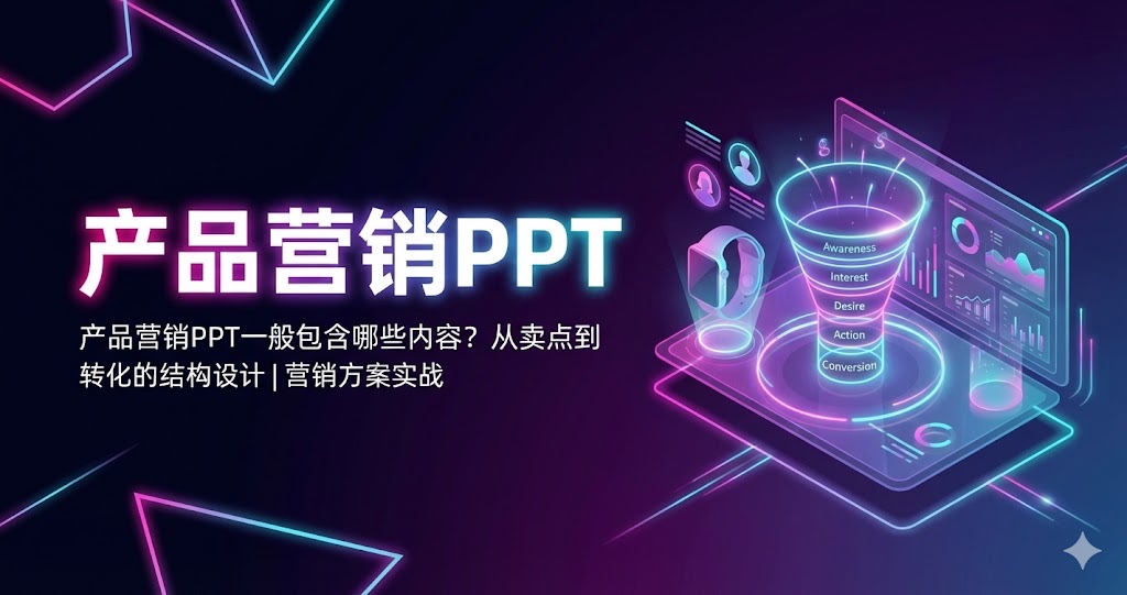 产品营销PPT一般包含哪些内容？从卖点到转化的结构设计｜营销方案实战