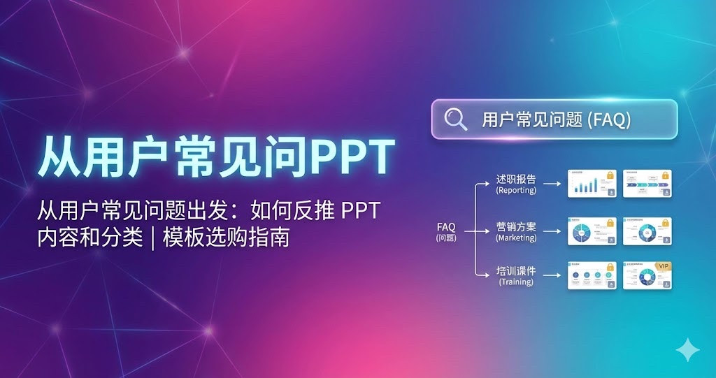 从用户常见问题出发：如何反推 PPT 内容和分类｜模板选购指南