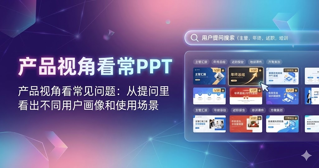 产品视角看常见问题:从提问里看出不同用户画像和使用场景 产品视角看常见问题:从提问里看出不同用户画像和使用场景