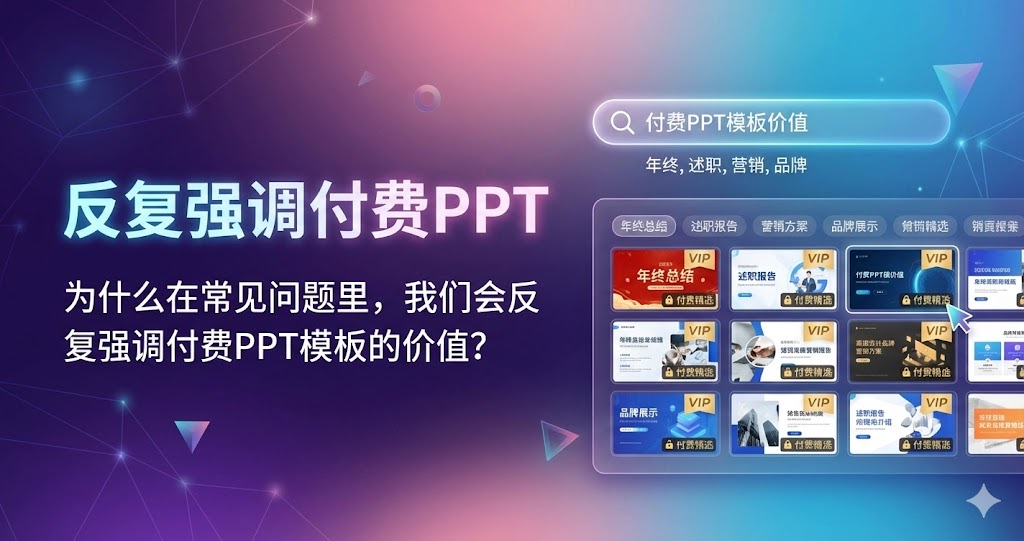 为什么在常见问题里,我们会反复强调付费PPT模板的价值? 为什么在常见问题里,我们会反复强调付费PPT模板的价值?
