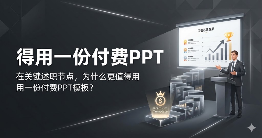 在关键述职节点，为什么更值得用一份付费PPT模板？