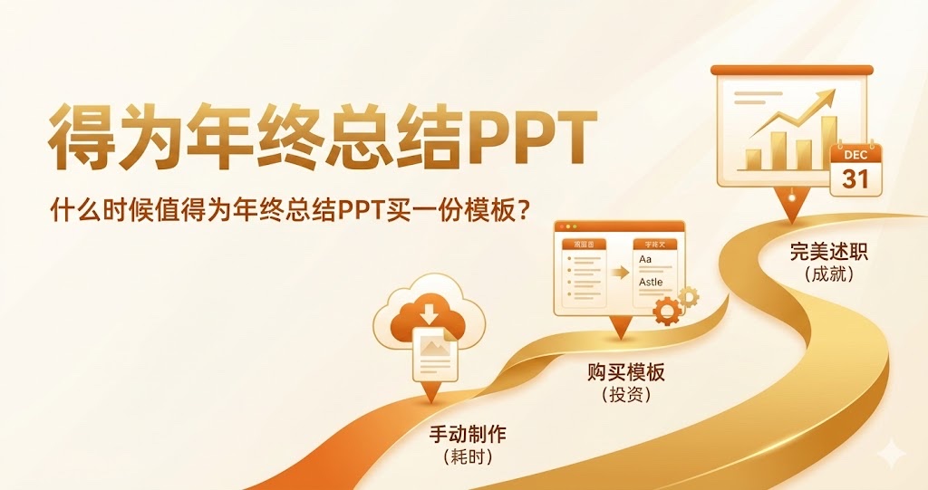 什么时候值得为年终总结PPT买一份模板？