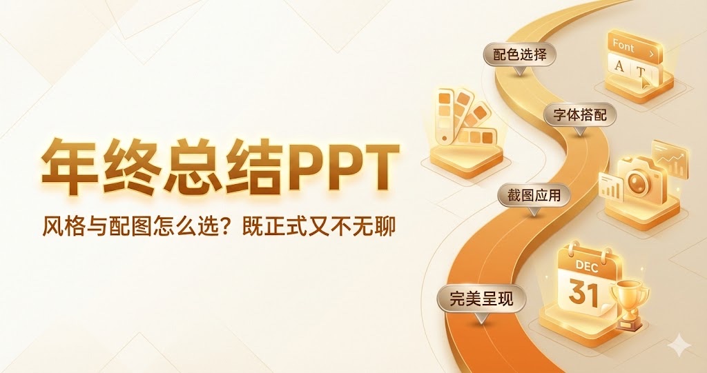 年终总结PPT的风格与配图怎么选？既正式又不无聊