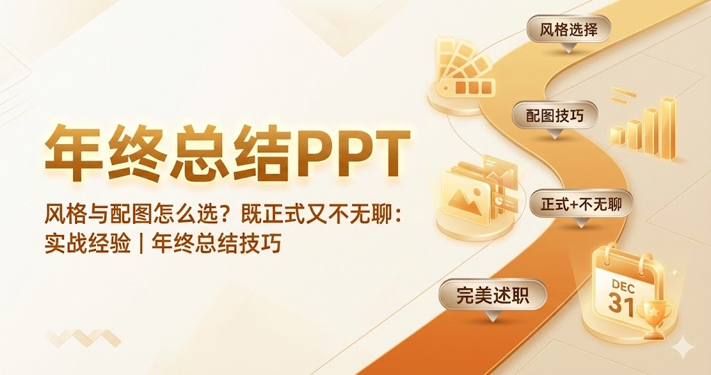 年终总结PPT的风格与配图怎么选？既正式又不无聊：实战经验｜年终总结技巧